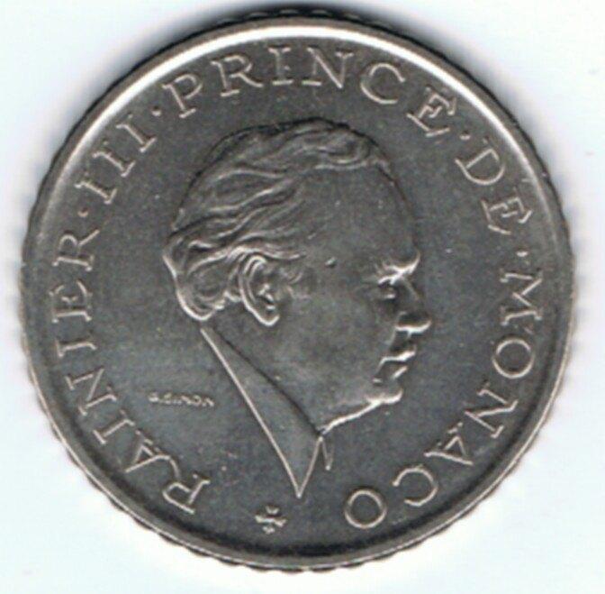 23-784 Monaco 2 franc 1982, Postzegels en Munten, Munten | Europa | Niet-Euromunten, Losse munt, Overige landen, Ophalen of Verzenden
