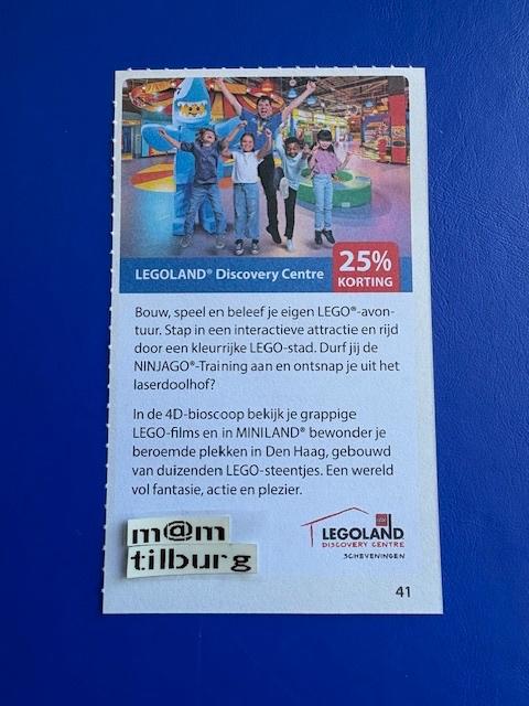 Legoland Discovery Centre 25% korting tot 1-7-2027, Tickets en Kaartjes, Drie personen of meer, Ticket of Toegangskaart