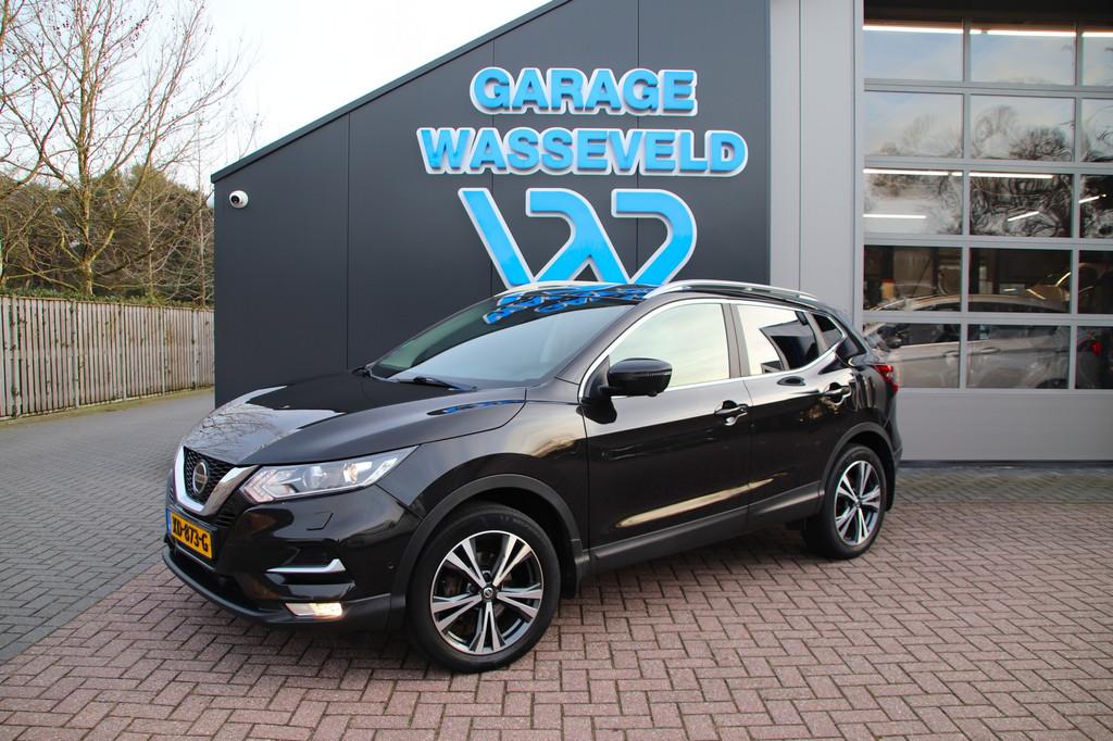 Nissan Qashqai 1.2 115pk Tekna Trekhaak/Pano/Camera/Stoelver, Voorwielaandrijving, Stof, Gebruikt, 4 cilinders