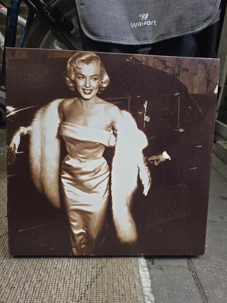 Marilyn Monroe Canvas Doek 50x50 cm, Antiek en Kunst, Kunst | Schilderijen | Modern, Ophalen