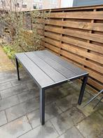 Tuintafel en 4 kuipstoelen, Ophalen, Gebruikt, Rechthoekig, Kunststof