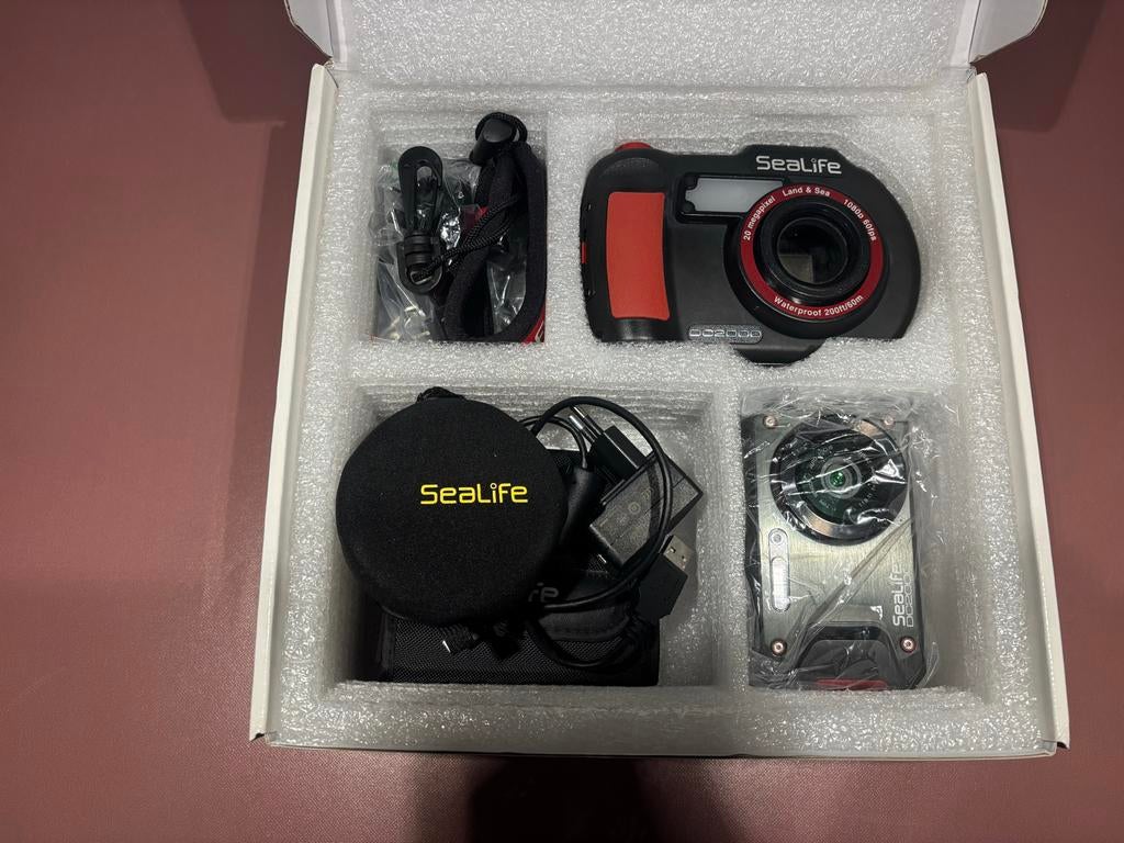 SeaLife DC2000 onderwater camera met extra lens, Ophalen of Verzenden, Zo goed als nieuw, Meer dan 40 meter, Complete set