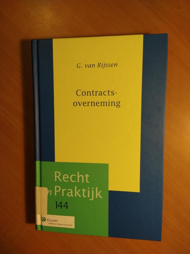 Rijssen, G. van. Contractsoverneming, Ophalen of Verzenden, Gelezen