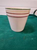 bloempot met gekleurde strepen, Ophalen of Verzenden, 'T Olde Gre-j, Info@toldegrej.nl, Endepoelstraat 20f Didam