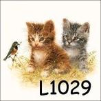 Servetten decoupage/bullet journal * katten L1029, Verzenden, Nieuw, Materiaal