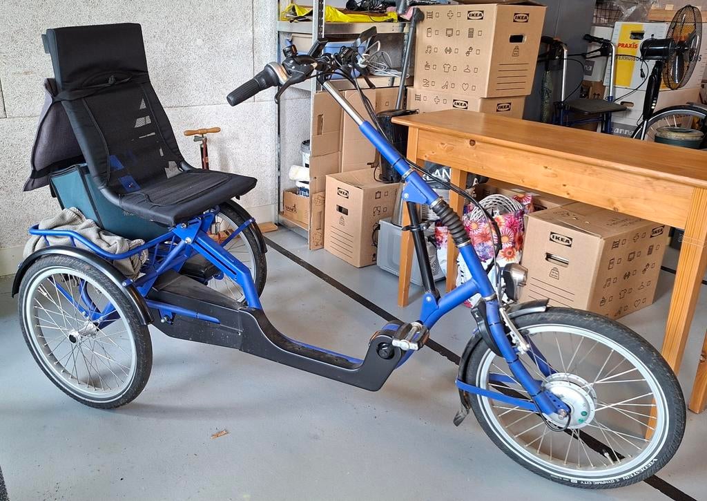 Elektrische driewieler met extra accu, Fietsen en Brommers, Fietsen | Driewielfietsen, Ophalen, Zo goed als nieuw, Nijland Cycling