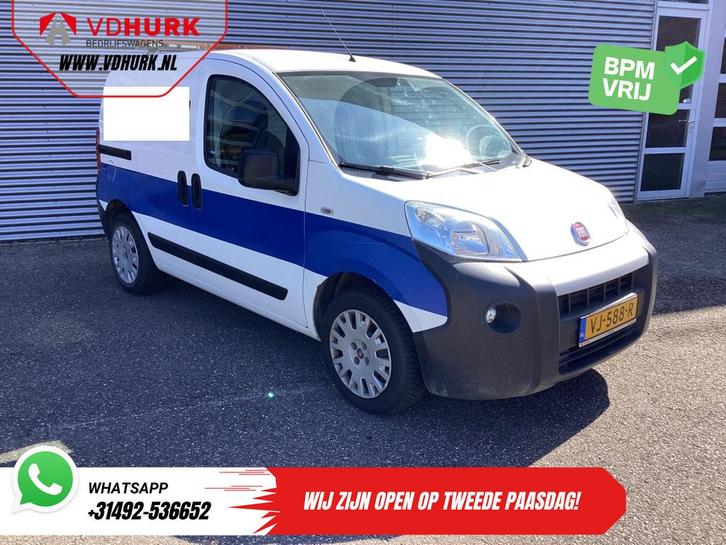 Fiat Fiorino 1.3 MJ 75 pk EXPORT APK 09-2026/ Airco/ Trekhaa, Auto's, Bestelauto's, Bedrijf, Te koop, ABS, Airbags, Airconditioning
