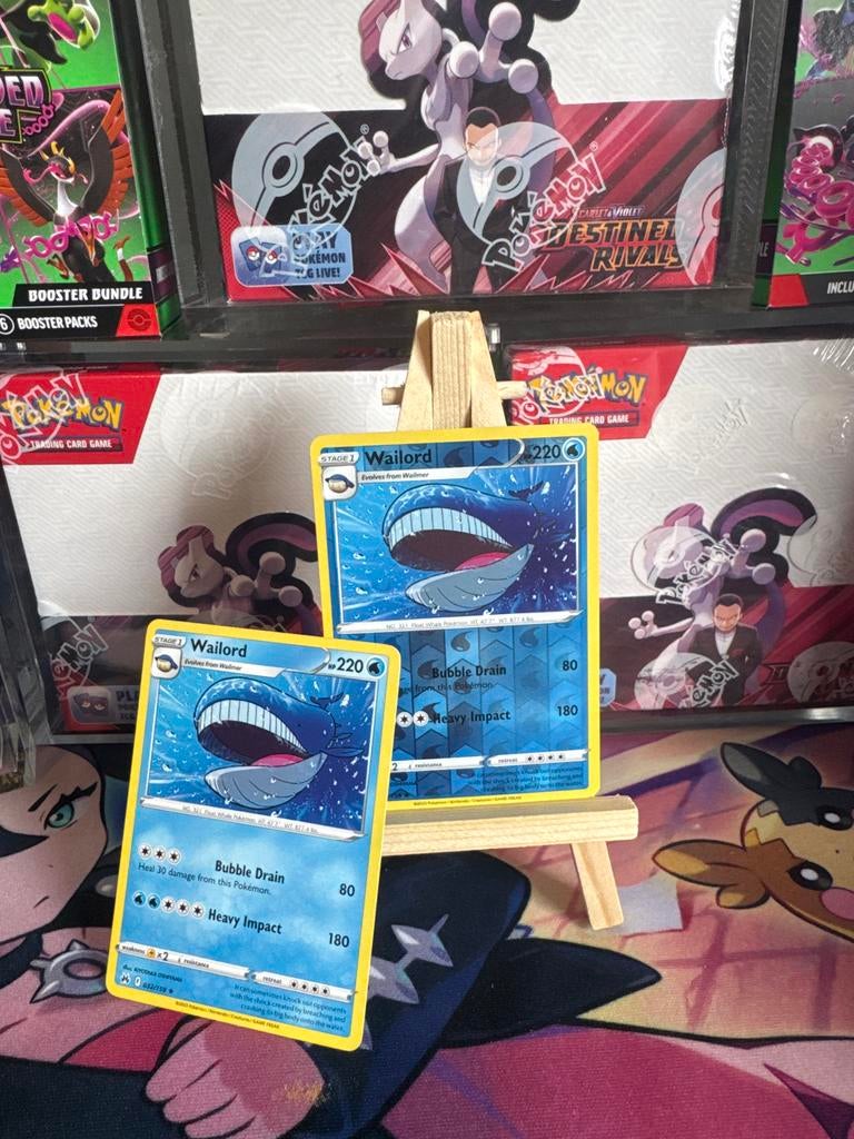 Wailord Pokémon kaart, Ophalen of Verzenden, Gebruikt, Meerdere kaarten