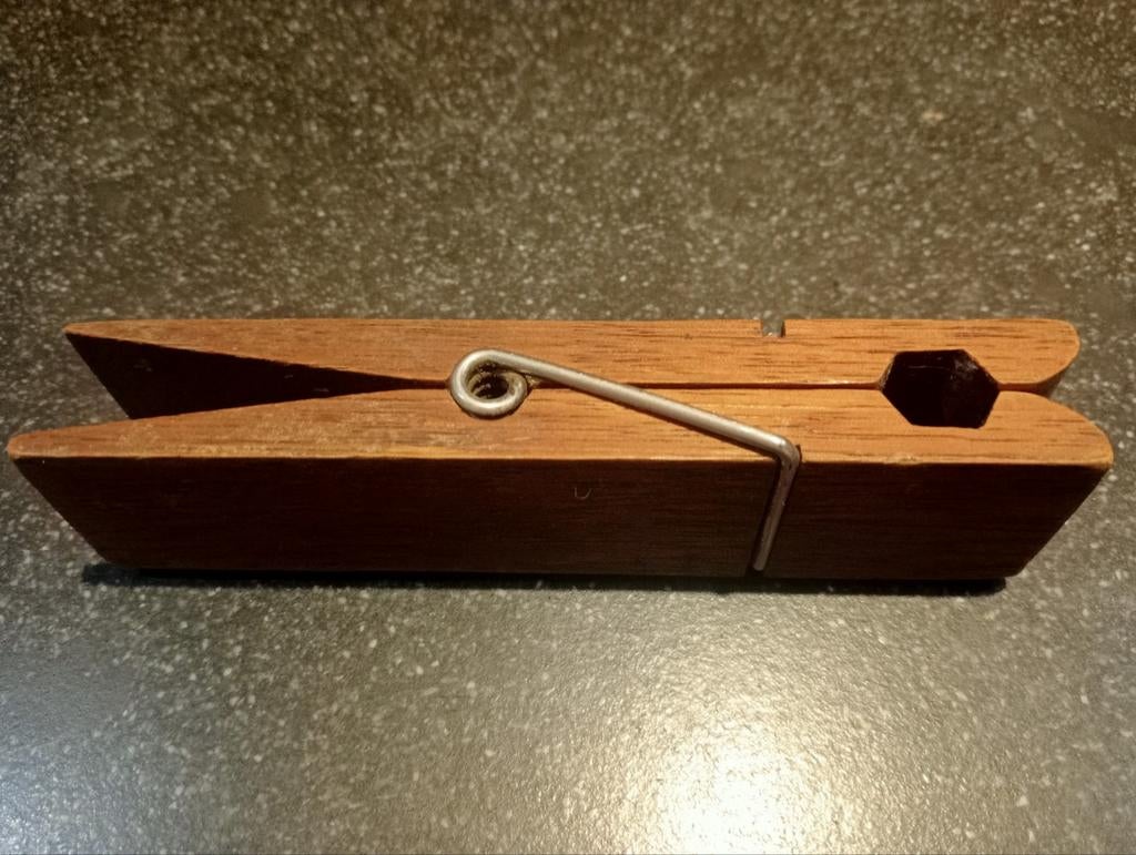 Grote houten wasknijper, Antiek en Kunst, Ophalen
