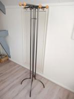 Industriële stijl kapstok met houten afwerking, Ophalen, Zo goed als nieuw, Metaal, Staande kapstok