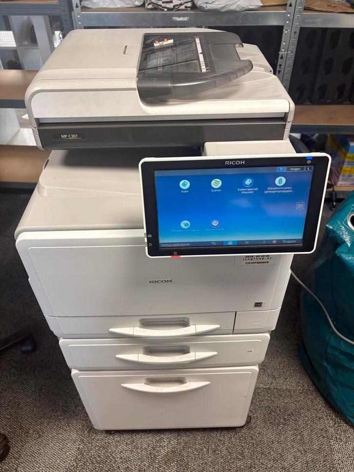Ricoh MPC 307 all-in 1 printer, Computers en Software, Printers, Gebruikt, All-in-one, Faxen, Kleur printen, Kopieren, Mailen