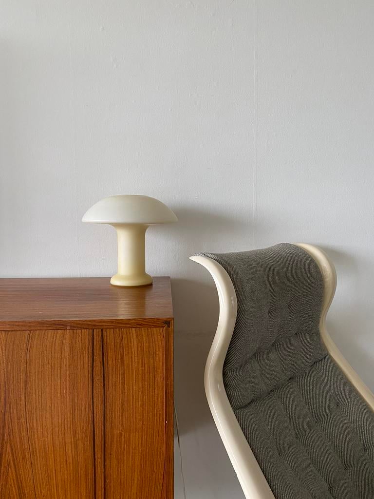 Hustadt Leuchten vintage wit glas jaren, Ophalen, ., 2de hands, Zo goed als nieuw