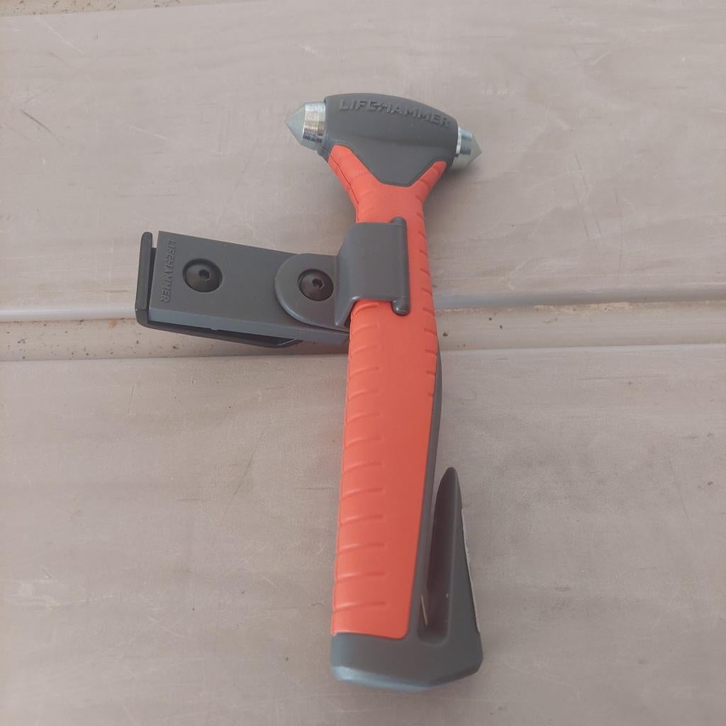 Lifehammer veiligheidshamer met houder, Auto diversen, Auto-accessoires, Nieuw, Ophalen of Verzenden