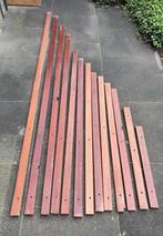 Jatoba hardhouten plinten (18 meter) 2x5cm, Ophalen, Overige materialen, Gebruikt, 250 cm of meer