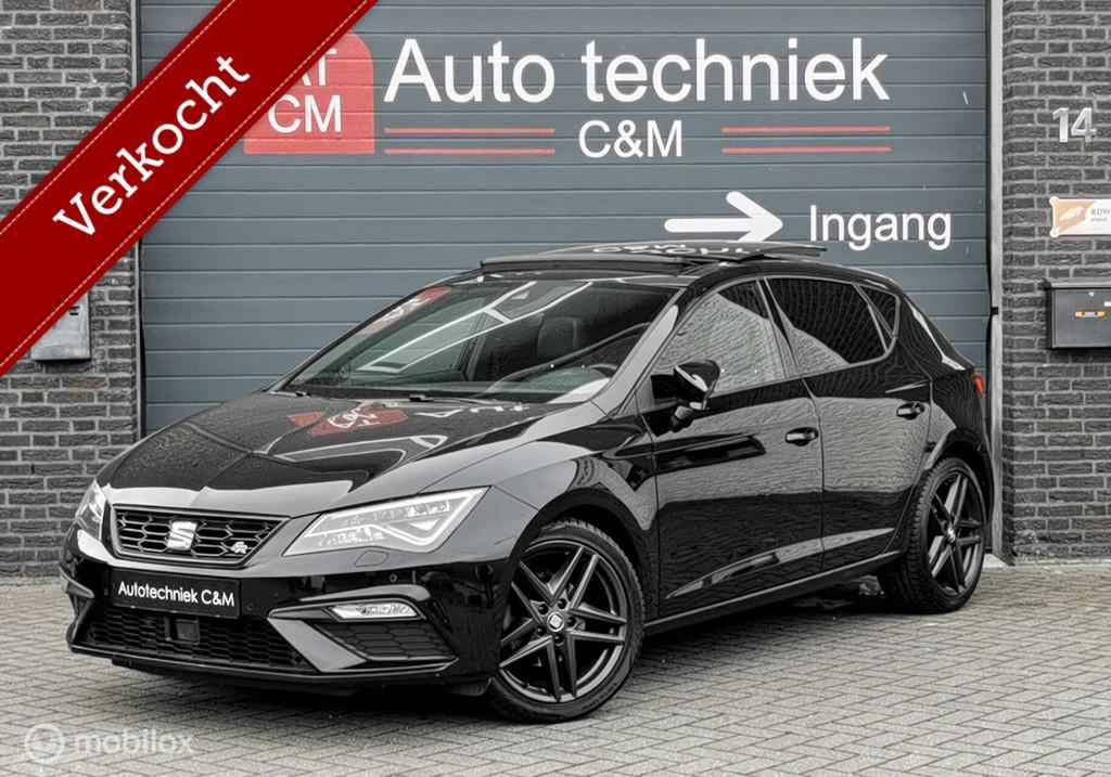 Seat Leon 1.5 TSI FR 150PK/DSG/ACC/PANO/CAMERA/BEATS/VIRTUAL, 1498 cc, Zwart, 150 pk, Leon