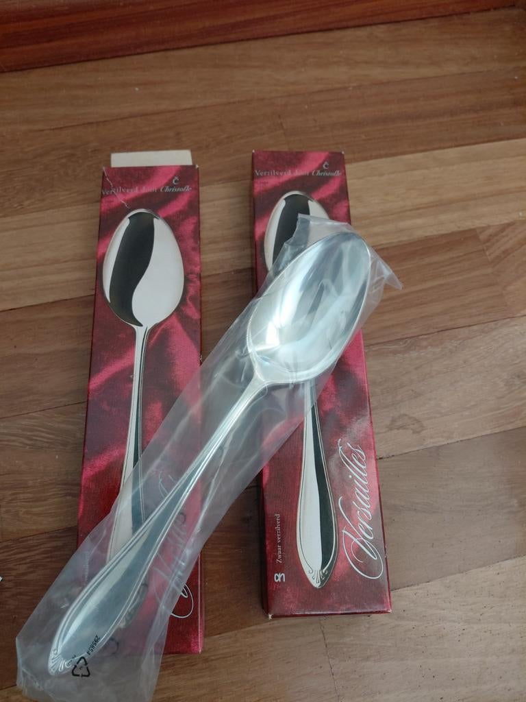 Zwaar verzilverd door Christofle Versailles groentelepels, Ophalen of Verzenden, Nieuw, Zilver