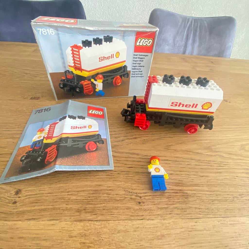 Lego 12v trein wagon 7816 met doos, Kinderen en Baby's, Speelgoed | Duplo en Lego, Lego, Ophalen of Verzenden, Zo goed als nieuw