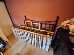 Hemelbed / Normaal Bed 140cm breed met lattenbodems, Ophalen, Zwart, Romantisch, 140 cm