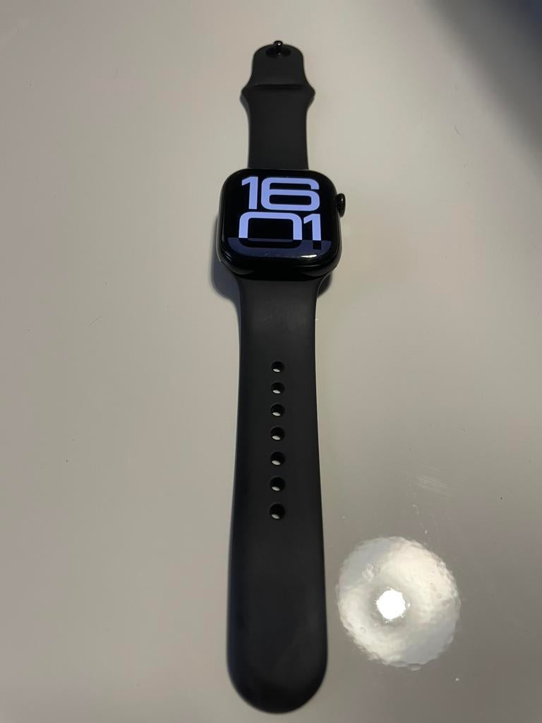 Apple Watch S10 GPS 42mm, Gebruikt, Zwart, IOS, Ophalen of Verzenden
