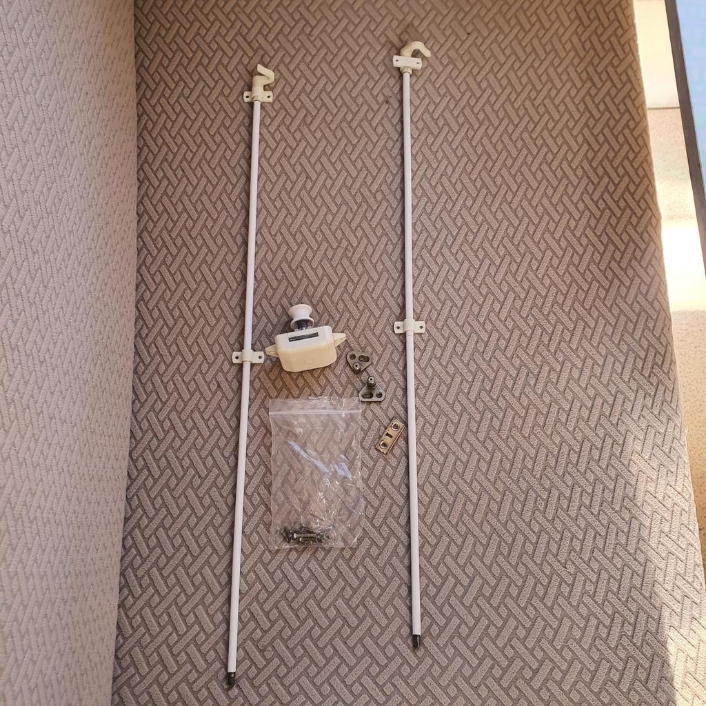 Deurslot met stang en haakjes camper, Caravans en Kamperen, Ophalen of Verzenden, Gebruikt