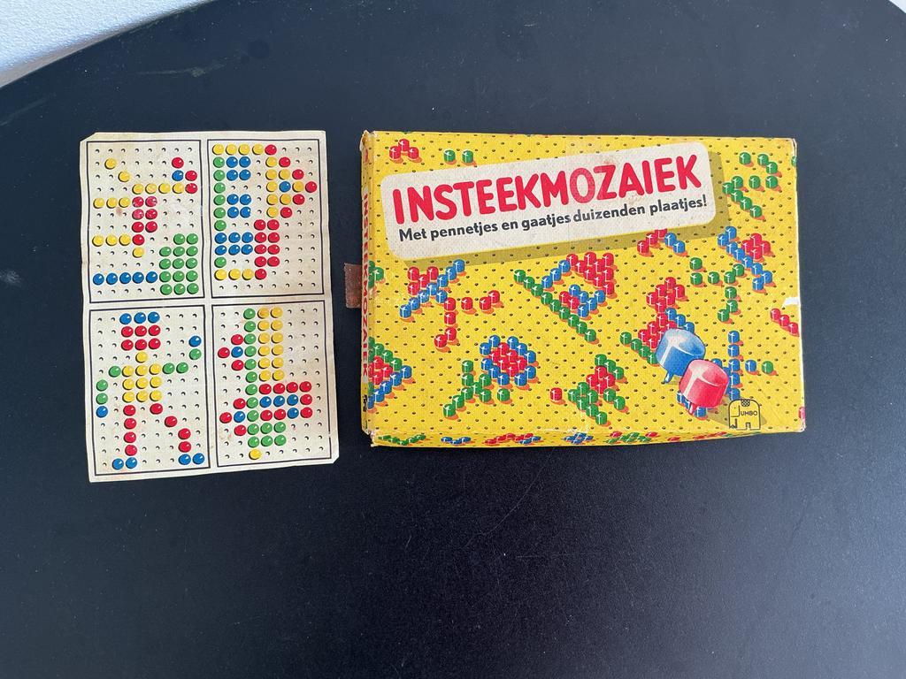 Vintage Insteekmozaïek - Jaren '60, Kinderen en Baby's, Speelgoed | Educatief en Creatief, Ophalen of Verzenden, Gebruikt, Knutselen