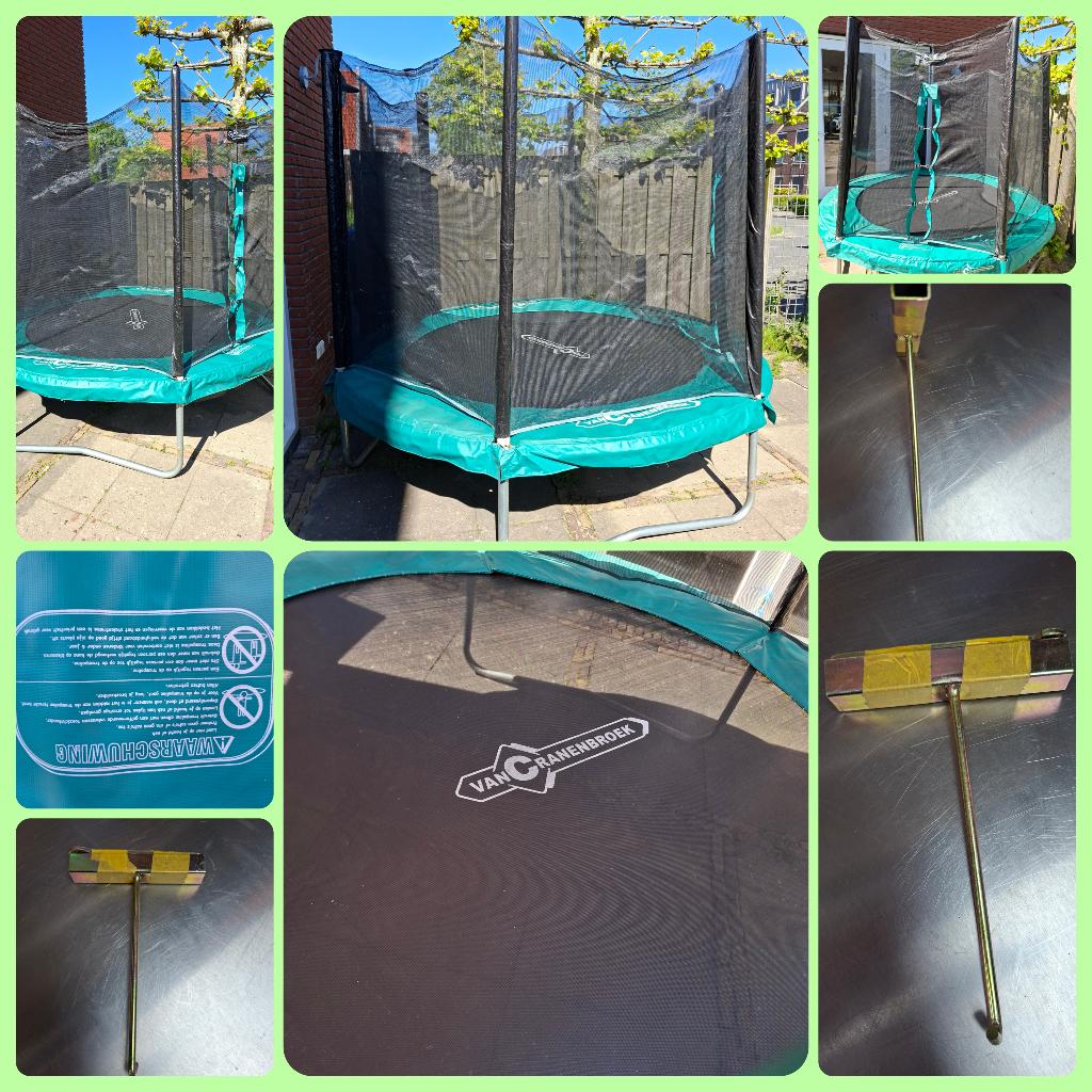 Trampoline met net Ø244 cm VCB Sky Prof, Ophalen, Gebruikt