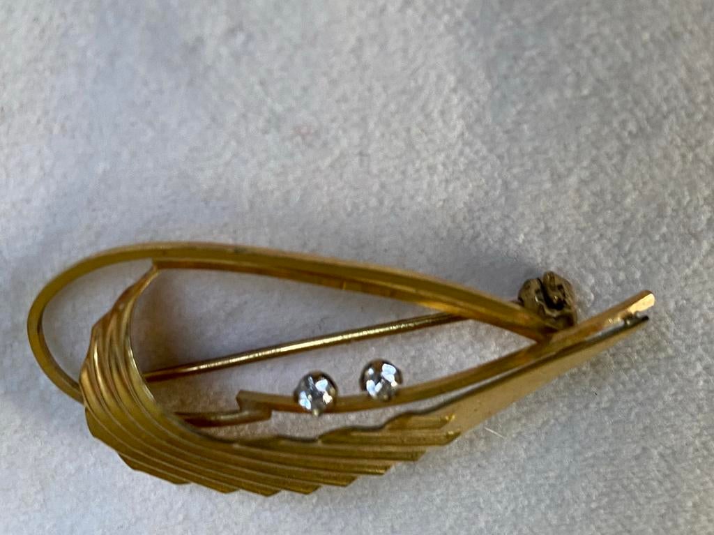 Vintage Broche gemerkt AMI KIK K&L ., Overige materialen, Minder dan 4 cm, Ophalen of Verzenden, Zo goed als nieuw