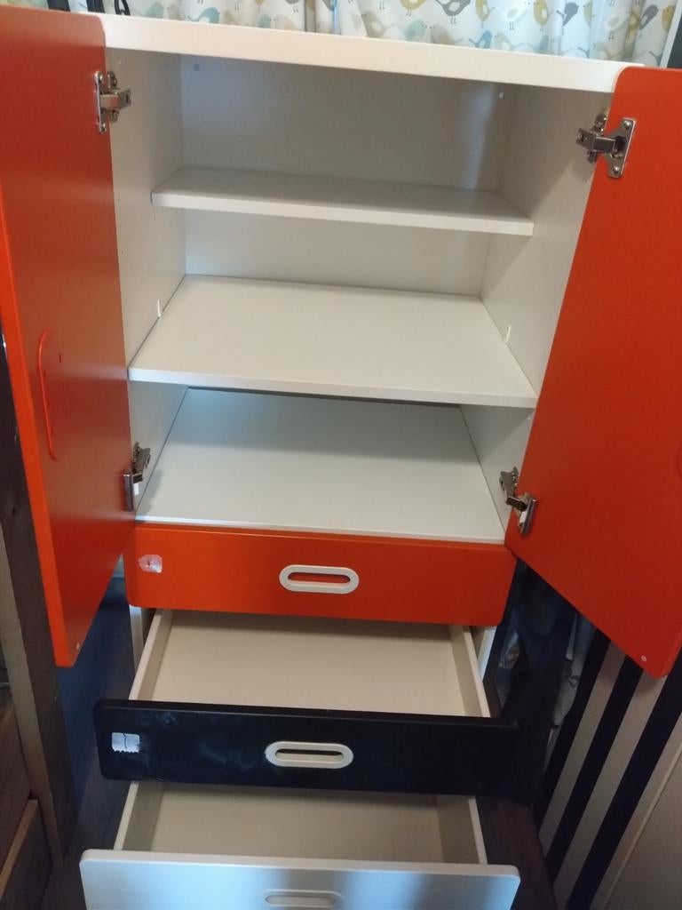 SMÅSTAD kast met lades en planken - Gebruikt, Kinderen en Baby's, Kinderkamer | Commodes en Kasten, Ophalen, Gebruikt, 105 cm of meer