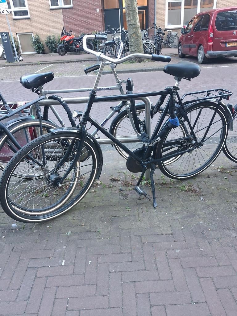 Azor heren fiets matzwart, Ophalen of Verzenden, 26 inch of meer