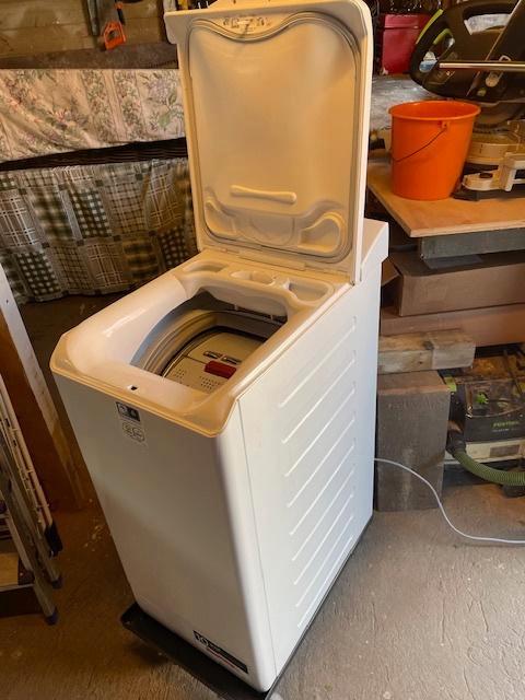 witgoed, Witgoed en Apparatuur, Wasmachines, Gebruikt, Bovenlader, 4 tot 6 kg, 85 tot 90 cm, 1200 tot 1600 toeren, Energieklasse A of zuiniger