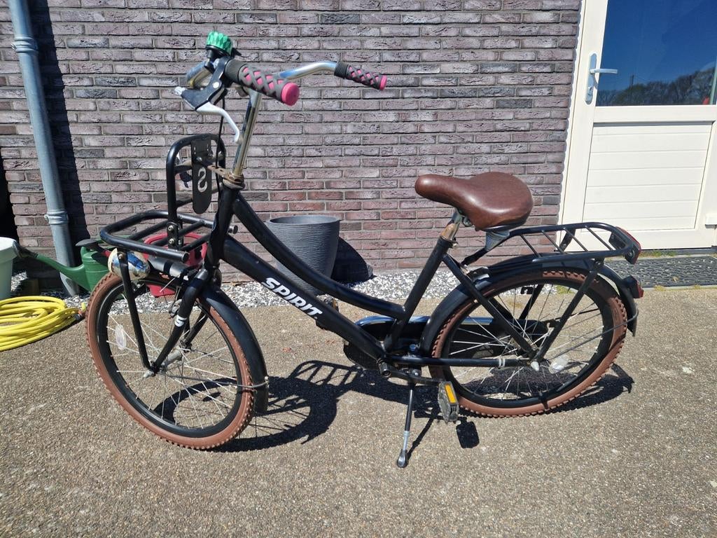 Spirit meisjesfiets 22 inch met voordrager, Ophalen, Terugtraprem, 22 inch, Gebruikt