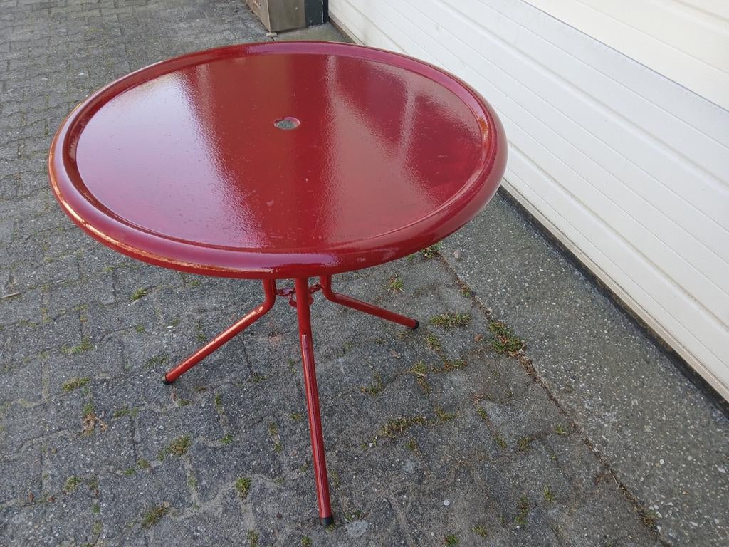 Belgische klaptafels uit abdij., Ophalen, Rond, M, Metaal