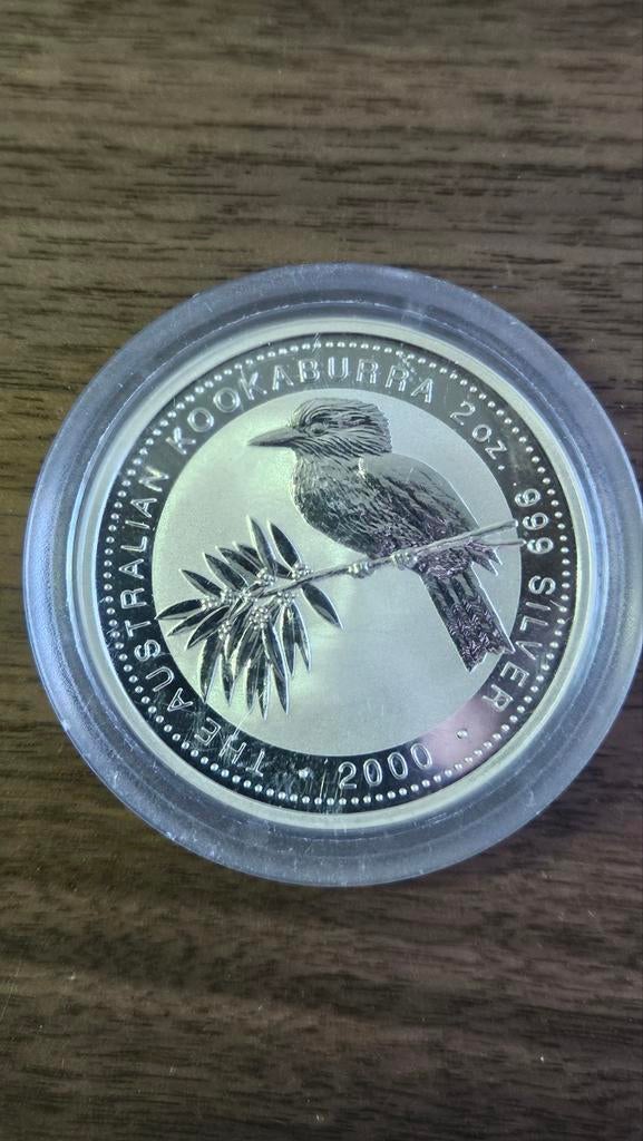 2 ounce kookaburra 2000, Ophalen of Verzenden, Zilver