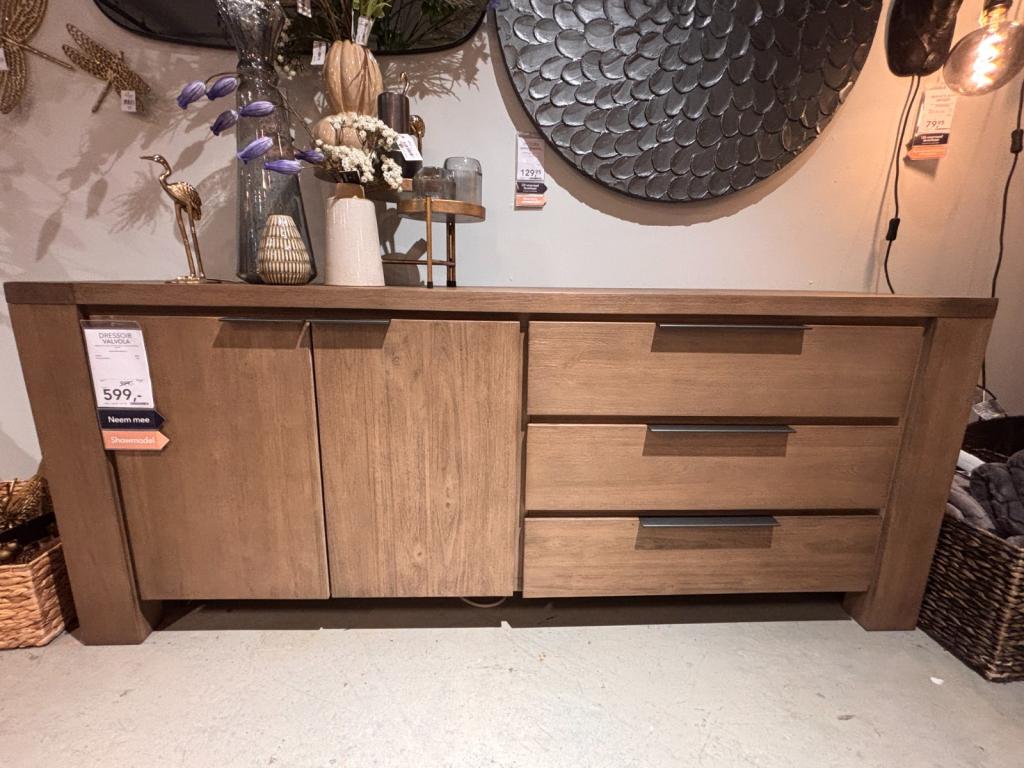 Dressoir Valvola - Smoked brown - Pronto Wonen, Niet ingevuld, Niet ingevuld, Niet ingevuld