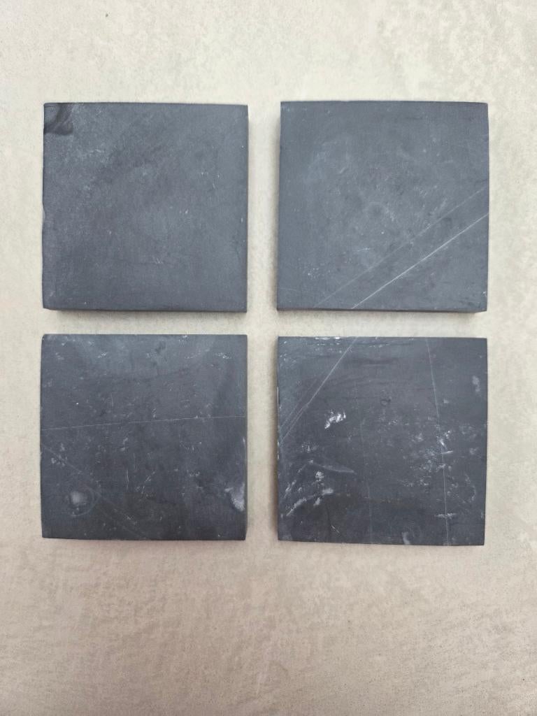 Tegeltjes 10x10cm natuursteen grijs, Ophalen, Hardsteen, Overige typen, Minder dan 20 cm