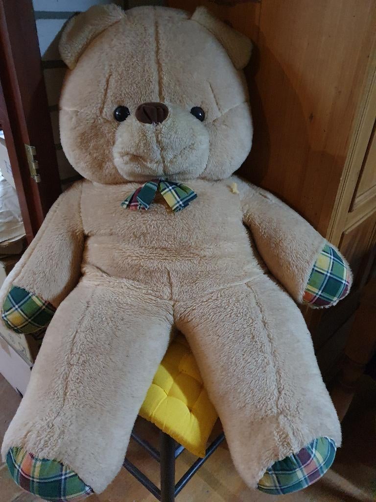 Z.g.a.n. knuffel-beer, 1 meter lang. Opsturen of, Ophalen of Verzenden, Zo goed als nieuw, Beer