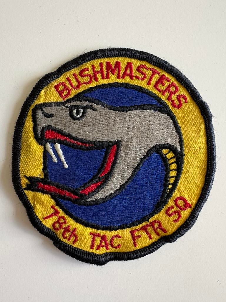 USAF 78th Tactical Fighter Squadron patch, Ophalen of Verzenden, Luchtmacht, Amerika, Embleem of Badge