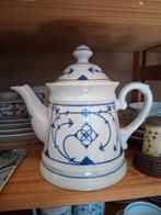 Theepot winterling blauw saks saksisch, Ophalen of Verzenden