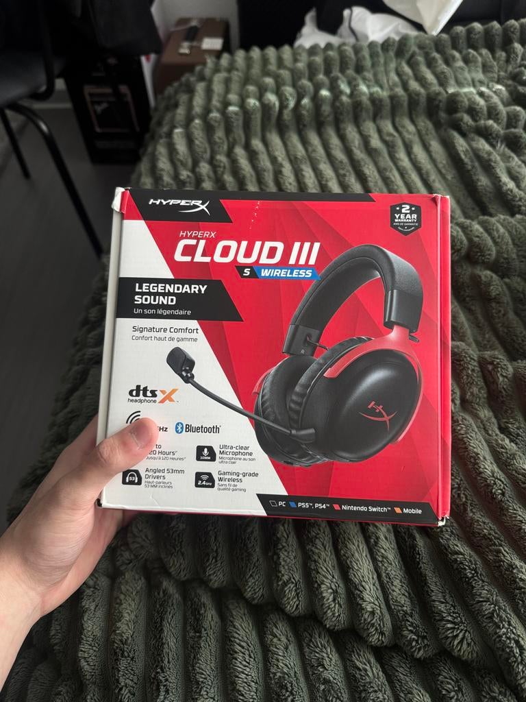 HyperX Cloud III Wireless Gaming Headset - Zo goed als nieuw, Ophalen of Verzenden, Zo goed als nieuw, Overige typen, Draadloos