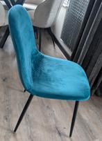 4 Eetkamerstoelen , Petrol, Ophalen, Gebruikt, Overige kleuren, Vier