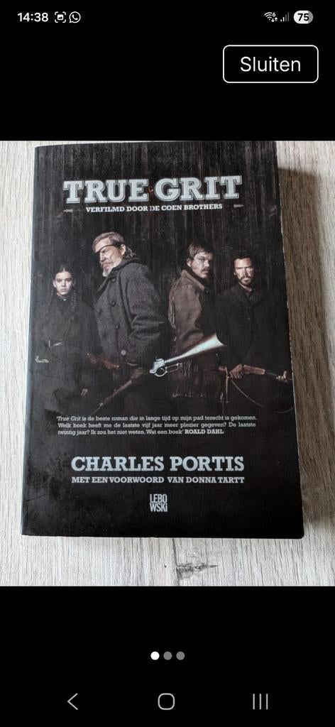 True Grit - Charles Portis (verfilmd door Coen Brothers), Ophalen of Verzenden, Gelezen, Charles Portis, Amerika