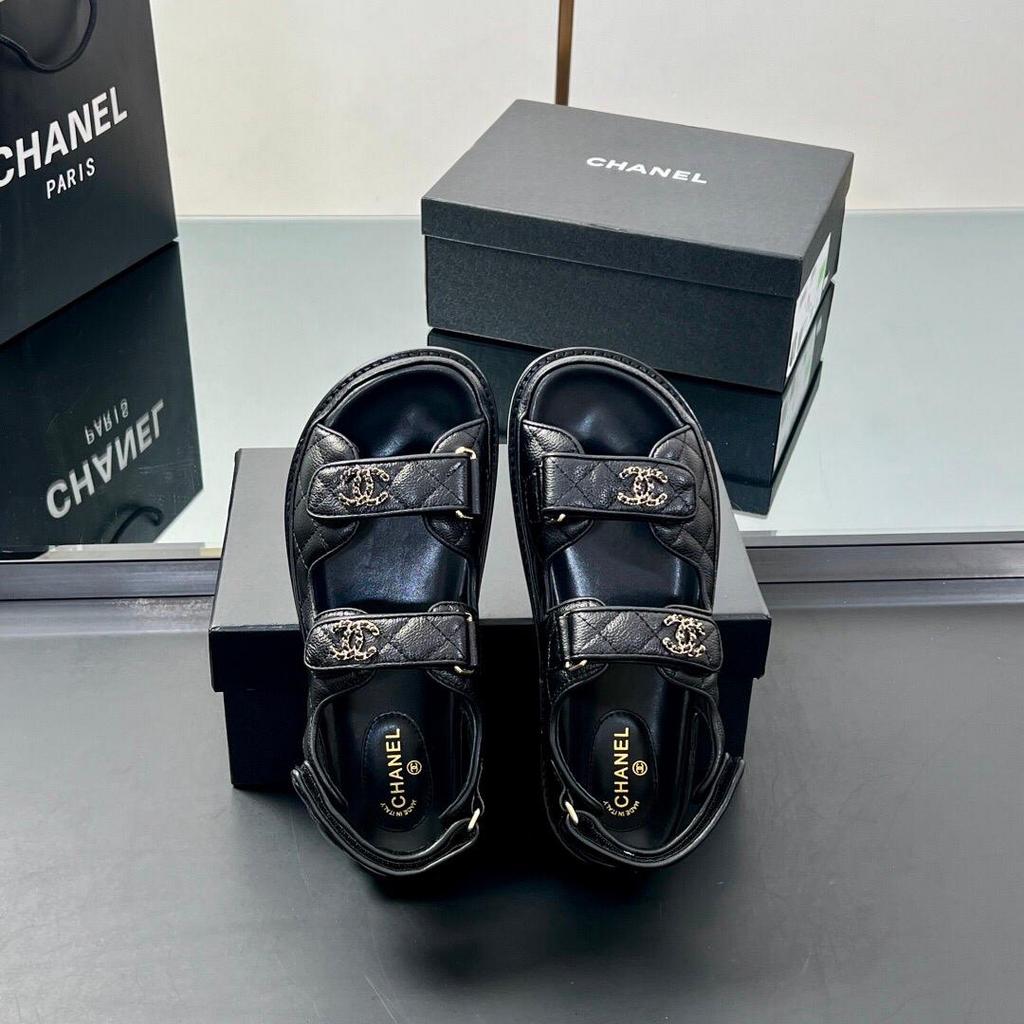 Chanel sandalen, Kleding | Dames, Schoenen, Ophalen of Verzenden, Zo goed als nieuw, Zwart, Sandalen of Muiltjes