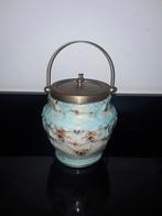 Antieke engelse Bridgwood blush koekjespot met bloemetjes, Antiek en Kunst, Verzenden