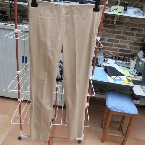 Broek beige elastiek taille Scapa mt 38, Maat 38/40 (M), Scapa, Beige, Nieuw