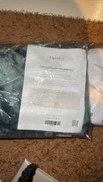 Optidee kasjmier kussenslopen 50x50 dennengroen, Eenpersoons, Hoeslaken of Sloop, Ophalen of Verzenden, Zo goed als nieuw