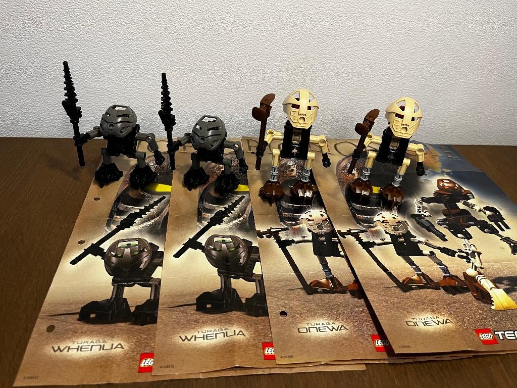 LEGO Technic 2x 8545 Turaga Whenua en 2x 8542 Turaga Onewa, Ophalen of Verzenden, Zo goed als nieuw, Complete set, Lego