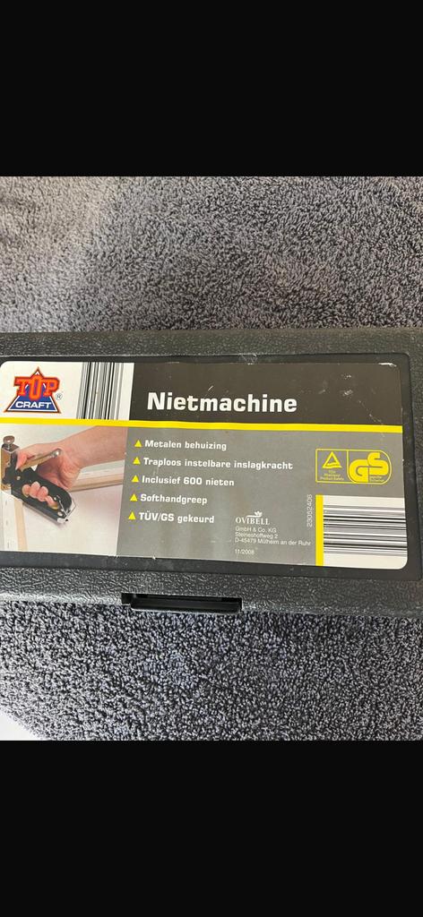 Nietmachine, Ophalen of Verzenden