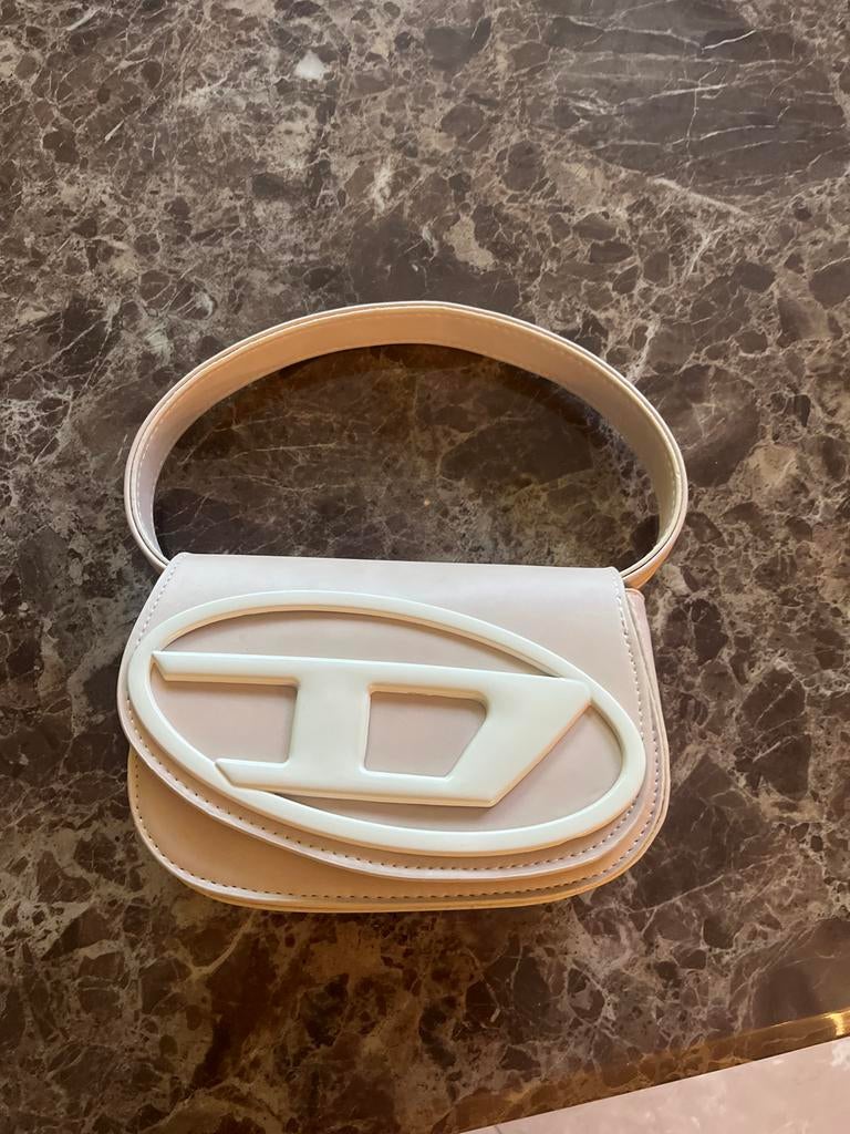 Diesel 1DR Tas - Nieuwstaat, Sieraden, Tassen en Uiterlijk, Tassen | Damestassen, Ophalen, Nieuw, Beige, Schoudertasje