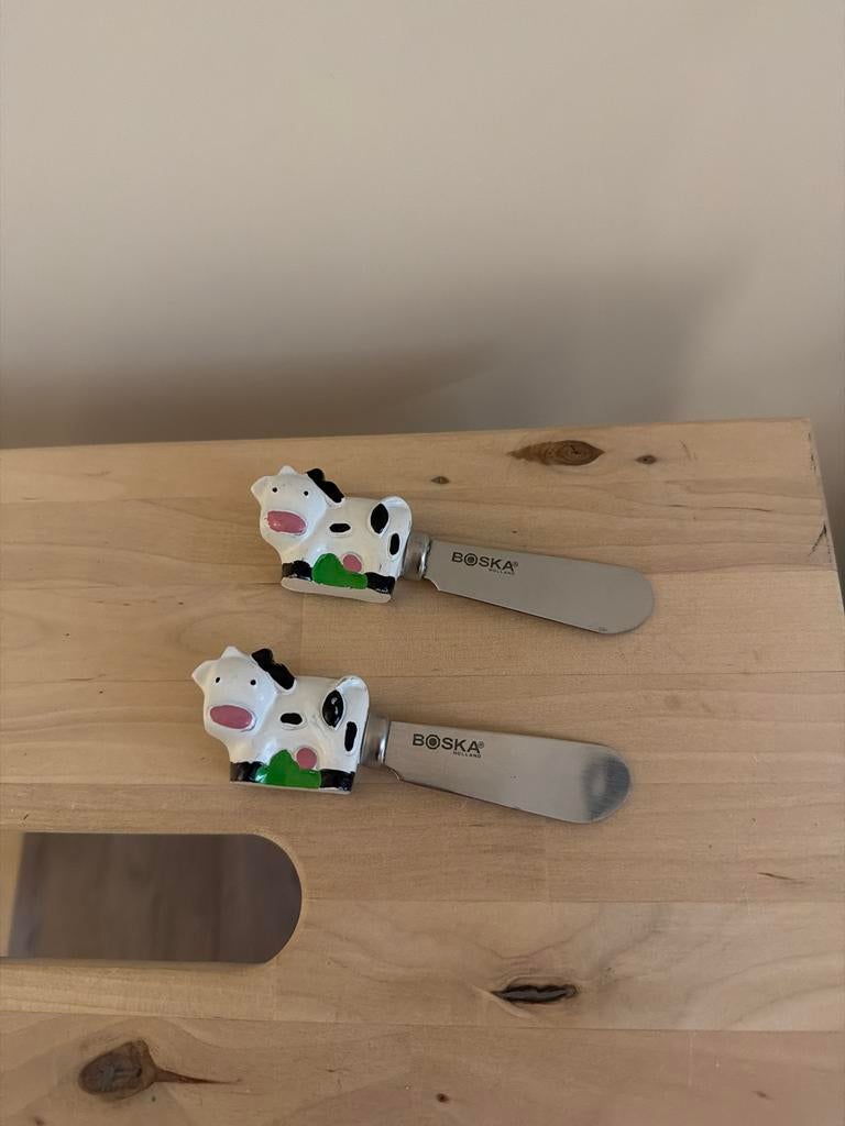 Boska koe borrel mesjes, Ophalen of Verzenden, Zo goed als nieuw, Rvs of Chroom, Los bestek