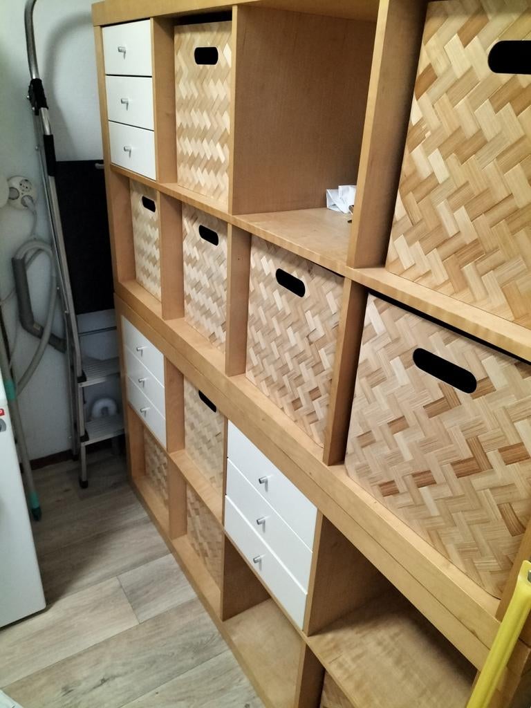 Vakkenkast met manden en lades - 1.50 x 1.55m, Ophalen, Gebruikt